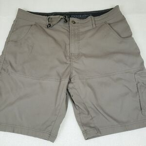 Prana Men's Zion 38 x 10" Belted Hiking Outdoors Cargo Shorts Camping Fishing